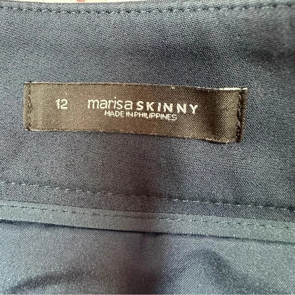 LOFT marisa skinny dress trouser pants sz 12 navy business professional office - Picture 5 of 9